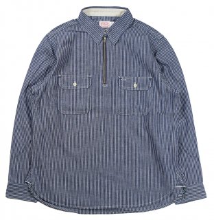 TROPHY CLOTHING [-Harvest Half Zip Shirt- Stripe size.14,15,16,17,18]