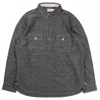 TROPHY CLOTHING [-Harvest Half Zip Shirt- Black size.14,15,16,17,18]