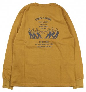 TROPHY CLOTHING [-Workers Logo OD PKT Tee- Mustard size.36,38,40,42]