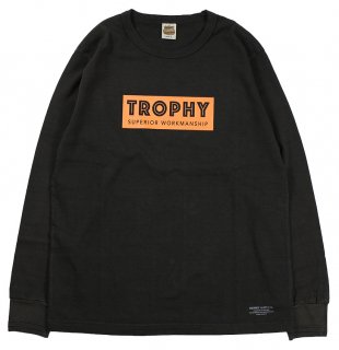 TROPHY CLOTHING [-Superior Logo OD L/S Tee- Black size.36,38,40,42]    