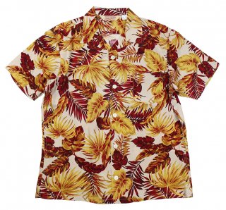 TROPHY CLOTHING [-DUKE HAWAIIAN S/S SHIRT- Red size.14,15,16,17]