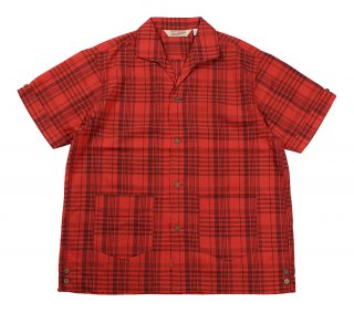 TROPHY CLOTHING [-HAVANA S/S SHIRT- RedBlack size 14,15,16,17]