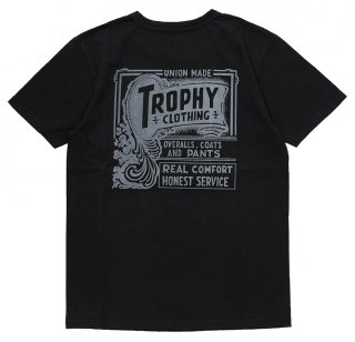 TROPHY CLOTHING [-UNION LOGO LW PKT TEE- Black size.36,38,40,42]