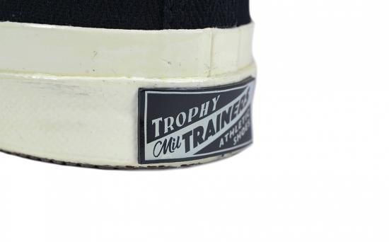 TROPHY CLOTHING [-MILL TRAINERS HI-TOP- Black×Cream us.8,9
