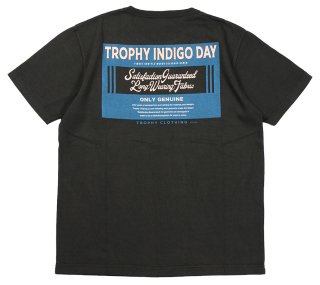 TROPHY CLOTHING [-INDIGO DAY OD S/S POCKET TEE- Gun Black size.36,38,40,42,44]