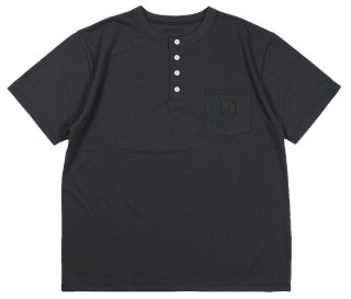 TROPHY CLOTHING [-MONOCHROME PC HENLEY TEE- Charcoal size.36,38,40,42]