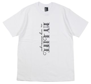 UNCHANGING LOVE [-SS MY LIFE TEE SHIRT- BLACK×WHITE BODY size.S,M,L,XL]