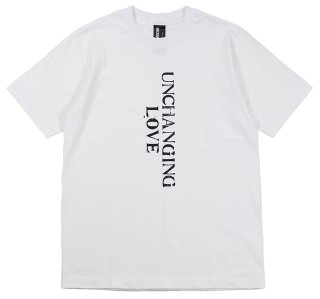 UNCHANGING LOVE [-SS UNCHANGING LOVE TEE SHIRT- BLACK×WHITE BODY size.S,M,L,XL]