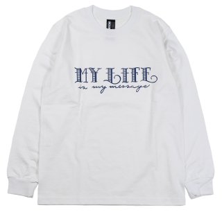 UNCHANGING LOVE [-LS MY LIFE TEE SHIRT- BLUEWHITE BODY size.S,M,L,XL]