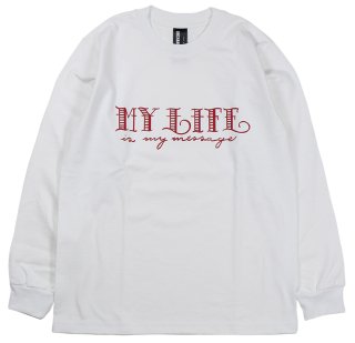 UNCHANGING LOVE [-LS MY LIFE TEE SHIRT- REDWHITE BODY size.S,M,L,XL]