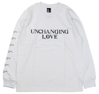 UNCHANGING LOVE [-LS UNCHANGING LOVE TEE SHIRT- BLACKWHITE BODY size.S,M,L,XL]
