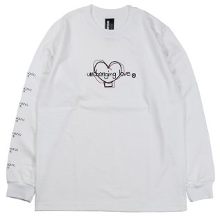 UNCHANGING LOVE [-LS WIND UP LOVE TEE SHIRT- WHITE size.S,M,L,XL]