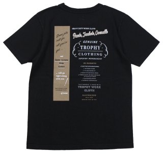 TROPHY CLOTHING [-RANCH LOGO LOOP WHEEL TEE- Black size.36,38,40,42]