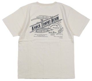 TROPHY CLOTHING [-KNOCK OD Pocket Crew Tee-Natural size.36,38,40,42]