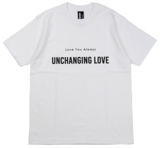 UNCHANGING LOVE [-CLASSIC LOVE TEE SHIRT-BLACKWHITE BODY size.S,M,L,XL] 