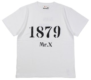 MISTER X [-1879 TEE SHIRT SS- WHITE size.M,L,XL,XXL] 