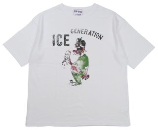 POP EYES [-ICE GENERATION EASY TEE SHIRT SS- WHITE size.M,L,XL] 
