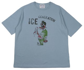 POP EYES [-ICE GENERATION EASY TEE SHIRT SS- SAX BLUE size.M,L,XL] 
