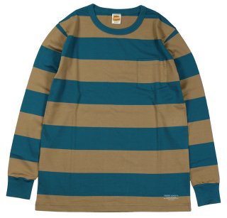 TROPHY CLOTHING [-WIDE BORDER L/S TEE-
Green size.36,38,40,42]