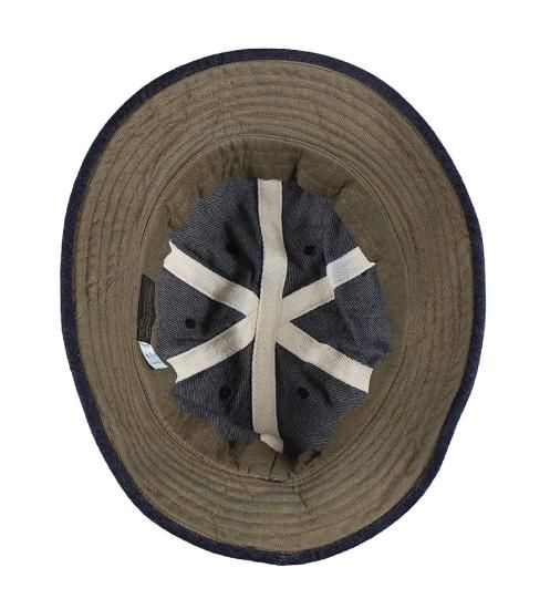 TROPHY CLOTHING [-DENIM ARMY HAT- Indigo size.7 1/4,7 1/2,7 TROPHY CLOTHING [-DENIM ARMY HAT- Indigo size.7 1/4,7 1/2,7