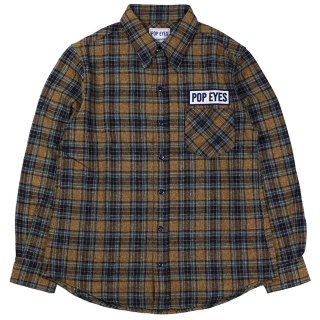 POP EYES [-PPE RAT FLANNEL SHIRT LS- BLU size.M,L,XL]