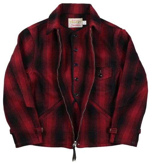 TROPHY CLOTHING [-PIONEER SPORT JACKET- Red size.36,38,40,42 TROPHY CLOTHING [-PIONEER SPORT JACKET- Red size.36,38,40,42