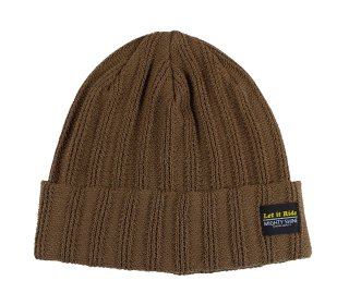 Mighty Shine × Let It Ride [-COTTON KNIT CAP- BROWN]