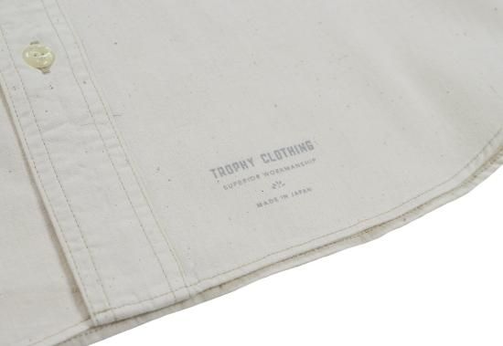 TROPHY CLOTHING [-HARVEST L/S SHIRT- Natural size14,15,16,17