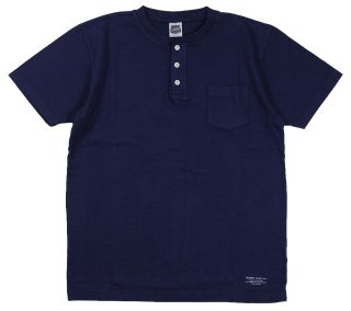 TROPHY CLOTHING [-OD HENLEY TEE- Navy size.36,38,40,42]