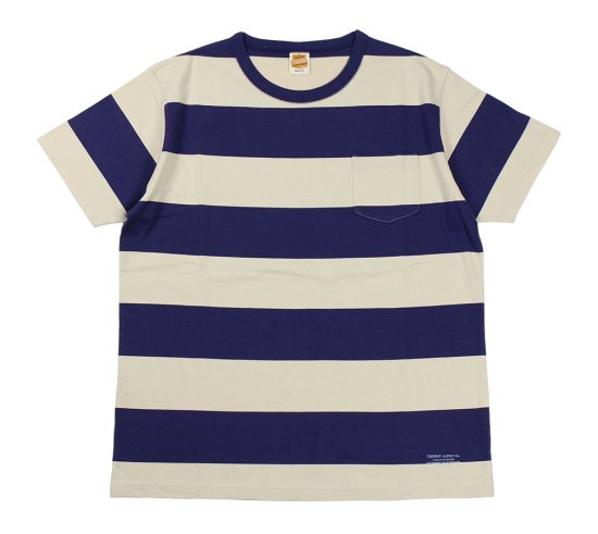 TROPHY CLOTHING [-WIDE BORDER S/S TEE-, Purple size.36,38,40,42] -  【KNOCK】アンチェンジングラブやポップアイズ、トロフィークロージングなどのアメカジブランド・セレクトショップ