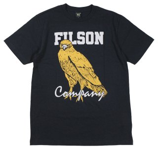 FILSON [-PIONEER GRAPHIC T-SHIRT- BLACK/BIRD OF PREY size.S,M,L,XL]