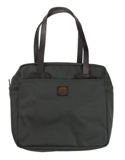 FILSON [-RUGGED TWILL TOTE BAG WITH ZIPPER- BLACK]
