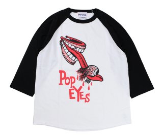 POP EYES [-LICKING PPE BB TEE- WHT/BLK size.S,M,L,XL]
