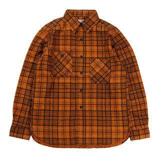 TROPHY CLOTHING [-Signal Check Shirt- Orange size 14,15,16,17]