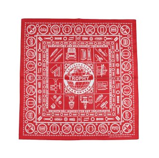 TROPHY CLOTHING [-CRAFTSMAN BANDANA- RED]