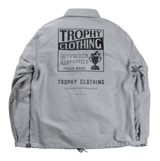 TROPHY CLOTHING [-BOX LOGO SPRING WARM UP JACKET- ICE GRAY size.36,38,40,42]