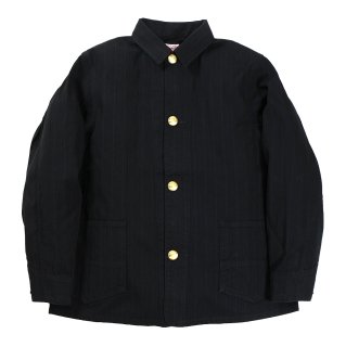 TROPHY CLOTHING [-DETROIT STRIPE CHORE JACKET- BLACK size.36,38,40,42]