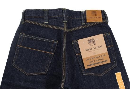 TROPHY CLOTHING [-Lot.1606 W Knee Standard Dirt Denim TROPHY CLOTHING [-Lot.1606 W Knee Standard Dirt Denim