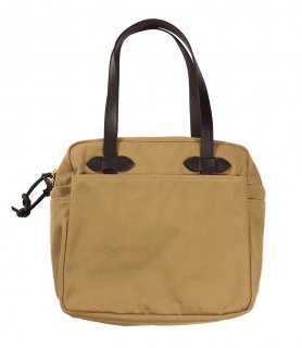 FILSON [-TOTE BAG W/ZIPPER- BEIGE]