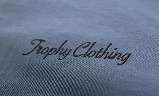 TROPHY CLOTHING [-Wing Logo Warm Up Jacket- Charcoal size.36