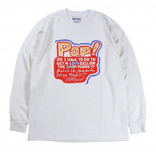 POP EYES [-PPE POP TEE SHIRT LS- WHT size.M,L,XL]