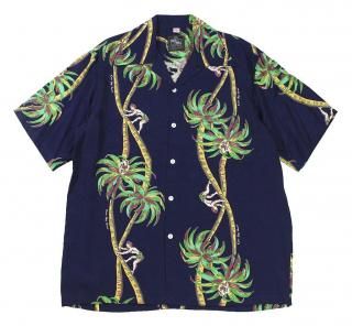 Kona Bay Hawaii [-Palm Tree Climber- Navy size.S,M,L,XL]
