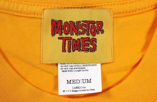 トップス monster MONSTOR TIMES [-MONSTOR TIMES TEE SHIRT SS- YELLOW size.S,M,L,XL