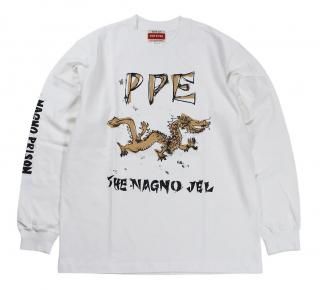 POP EYES [-PRISON ART PPE. TEE SHIRT LS- WHITE size.S,M,L,XL]