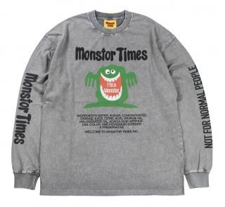 MONSTOR TIMES [-I'M A MONSTOR TEE SHIRT LS- GREY size.S,M,L,XL]