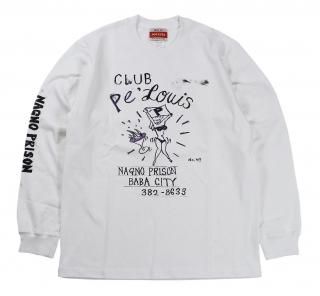 POP EYES [-PRISON ART PE'LOUIS TEE SHIRT LS- WHITE size.S,M,L,XL]