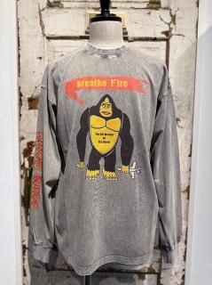 MONSTOR TIMES [-THE 8TH WONDER TEE SHIRT LS- GREY size.S,M,L,XL]