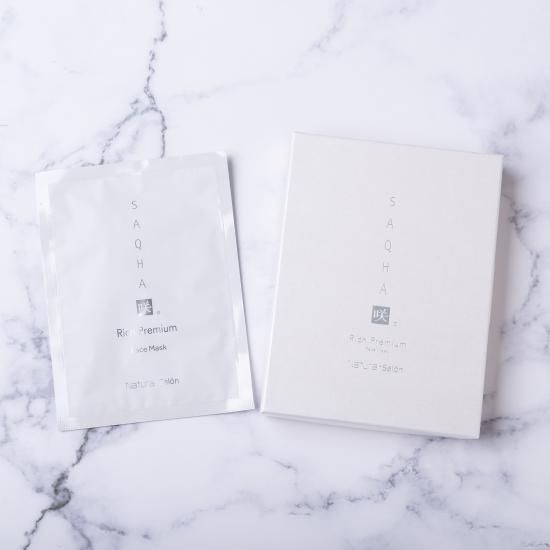 咲白SAQHA フェイスマスク Rich Premium(5枚入) - NATURA.公式 咲白SAQHA フェイスマスク Rich Premium(5枚入) - NATURA.公式