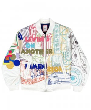 WANNA “Another dimention”  BOMBER FLIGHT JACKET MULTI 