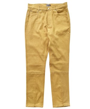 WANNA “CULT TRUE” FRONT FLARED PANTS YELLOW